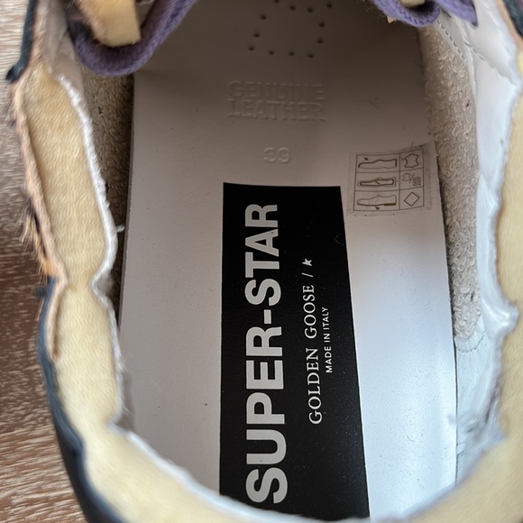 Golden Goose Leopard-Pattern Pony Hair & Leather Sneakers EU 39 US 9 - Picture 3 of 13